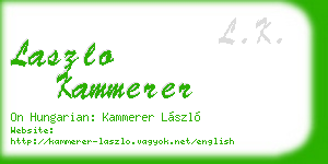 laszlo kammerer business card