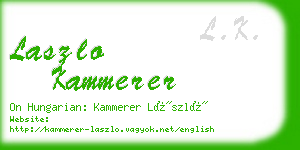 laszlo kammerer business card